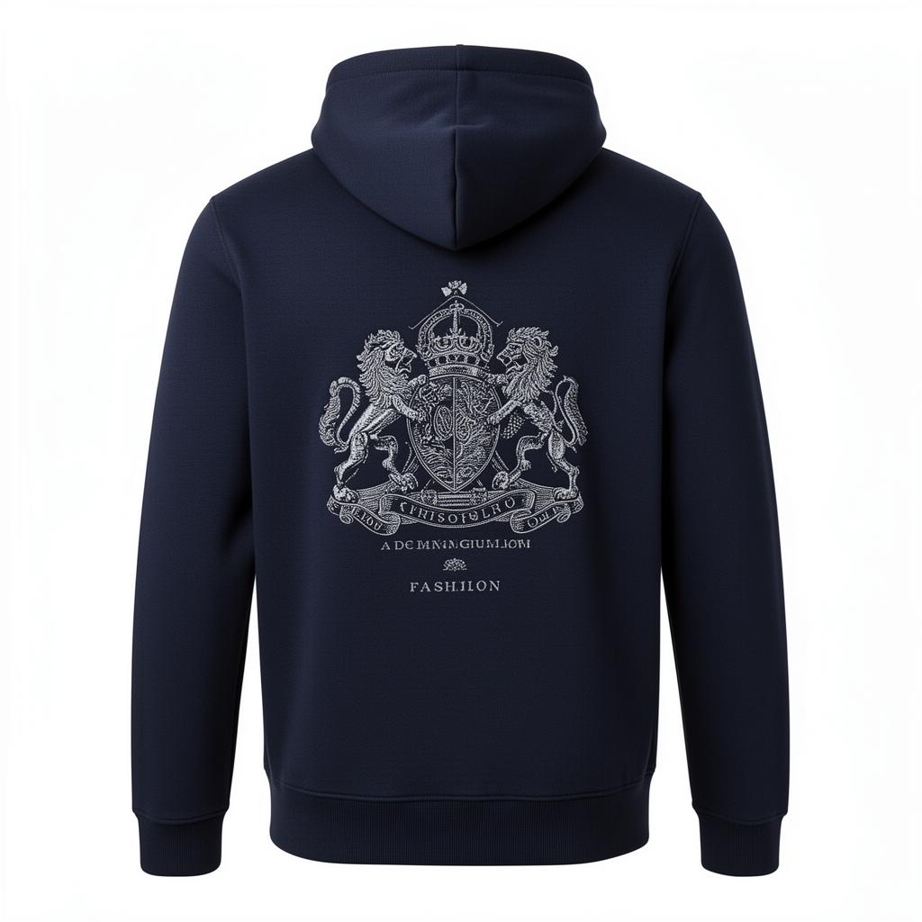 Premium Zip-Up Hoodie - Back View
