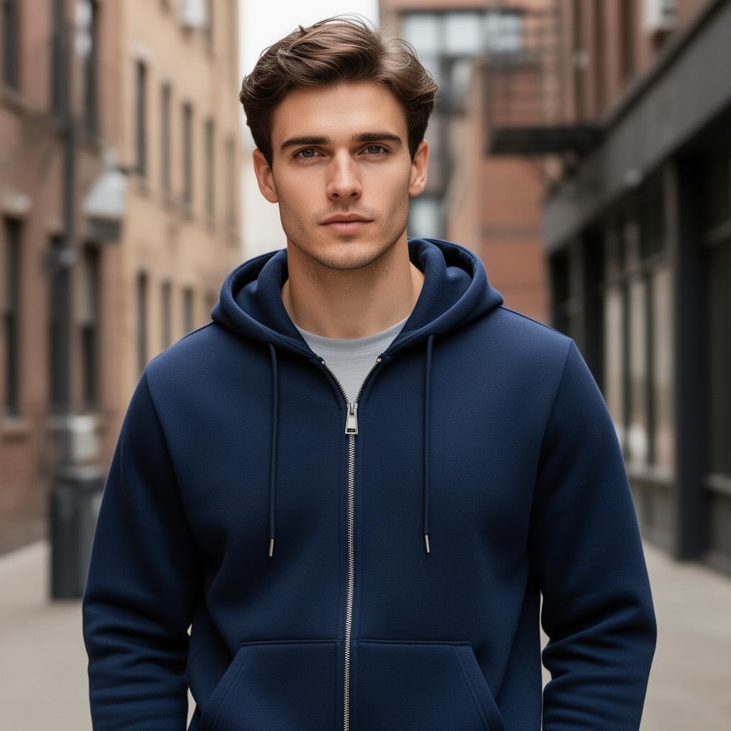 Premium Zip-Up Hoodie - Men's Lifestyle